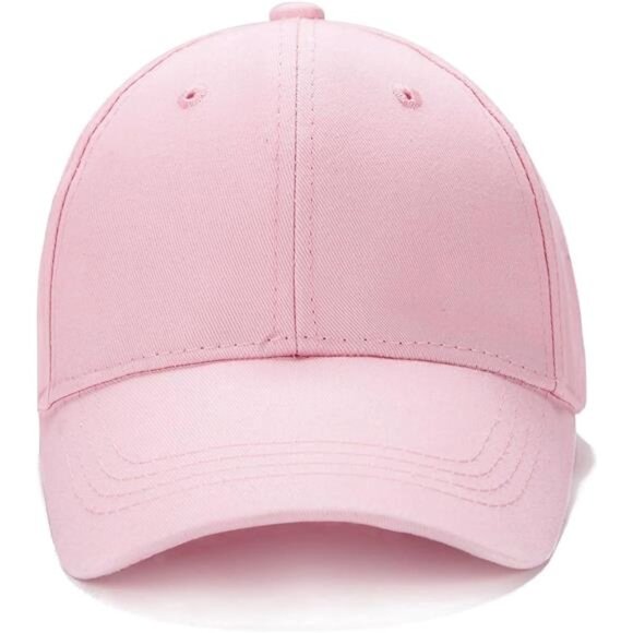 Kids Baseball Cap Adjustable Toddler Boys Girls Cotton Golf Sun Hat Plain Hat - Picture 3 of 7